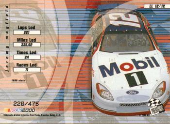 2000 Press Pass VIP - Lap Leaders Explosives Lasers #LL 12 Jeremy Mayfield Back