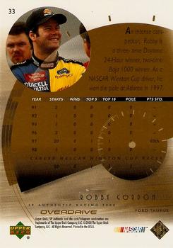 2000 SP Authentic - Overdrive Silver #33 Robby Gordon Back