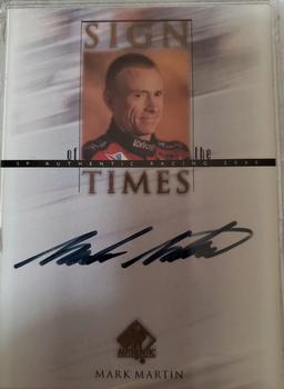 2000 SP Authentic - Sign of the Times #MM Mark Martin Front