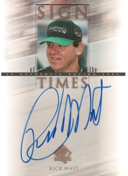 2000 SP Authentic - Sign of the Times #RM Rick Mast Front