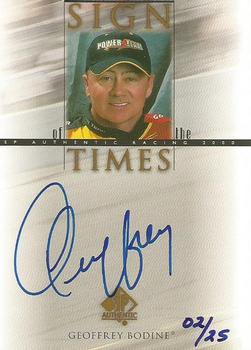 2000 SP Authentic - Sign of the Times Gold #GB Geoffrey Bodine Front
