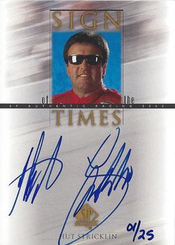 2000 SP Authentic - Sign of the Times Gold #HS Hut Stricklin Front