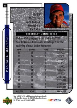 2000 Upper Deck MVP - Silver Script #80 Michael Waltrip Back