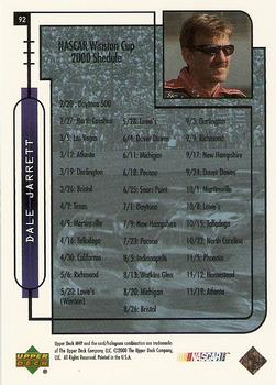 2000 Upper Deck MVP - Super Script #92 Dale Jarrett Back