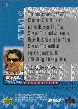 2000 Upper Deck Victory Circle - Signature Collection #TS Tony Stewart Back
