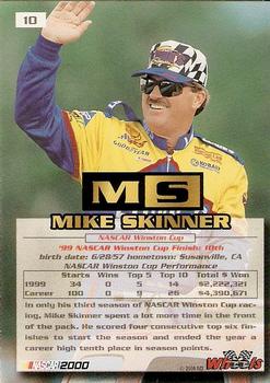 2000 Wheels High Gear - First Gear #10 Mike Skinner Back