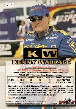 2000 Wheels High Gear - First Gear #22 Kenny Wallace Back