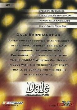 2000 Wheels High Gear - First Gear #65 Dale Earnhardt Jr. Back