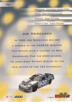 2000 Wheels High Gear - First Gear #70 Joe Nemechek Back