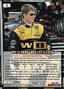 2000 Wheels High Gear - MPH #9 Ward Burton Back