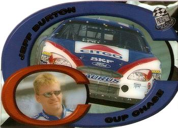 2001 Press Pass - Cup Chase Die Cut Prizes #CC 8 Jeff Burton Front
