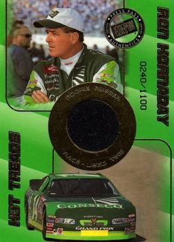 2001 Press Pass VIP - Hot Treads Rookie Rubber #RR 3 Ron Hornaday Front