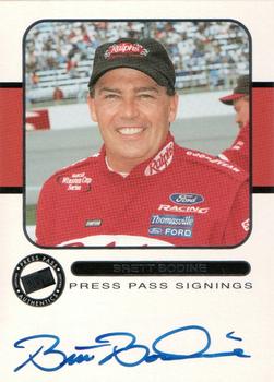 2001 Press Pass - Signings #NNO Brett Bodine Front