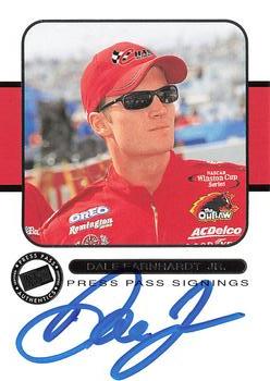 2001 Press Pass - Signings #NNO Dale Earnhardt Jr. Front