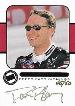 2001 Press Pass - Signings Gold #NNO Dave Blaney Front