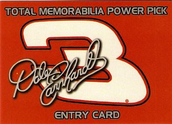 2001 Press Pass - Total Memorabilia #TM 3 Dale Earnhardt Front
