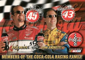 2001 Press Pass Coca-Cola Racing Family #3 John Andretti / Kyle Petty Front