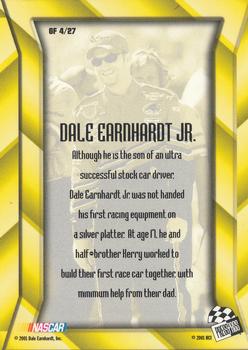 2001 Press Pass Optima - G Force #GF 4 Dale Earnhardt Jr. Back