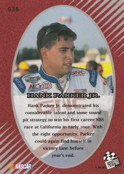 2001 Press Pass Optima - Gold #G38 Hank Parker Jr. Back