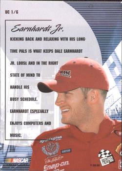 2001 Press Pass Optima - Up Close #UC 1 Dale Earnhardt Jr. Back