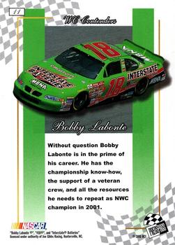 2001 Press Pass Premium - Reflectors #11 Bobby Labonte Back