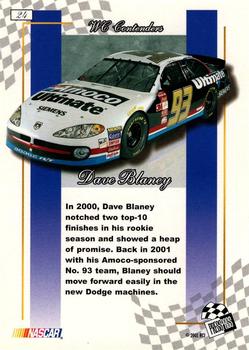 2001 Press Pass Premium - Reflectors #24 Dave Blaney Back