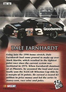 2001 Press Pass Stealth - Dale Earnhardt Championship Season #DE 13 Dale Earnhardt - 1990 Back