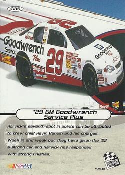 2001 Press Pass Stealth - Gold #G35 #29 GM Goodwrench Service Plus Back