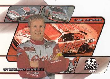 2001 Press Pass Stealth - Lap Leaders #LL 15 Sterling Marlin Front
