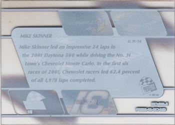 2001 Press Pass Stealth - Lap Leaders Clear #LL 31 Mike Skinner's Car Back