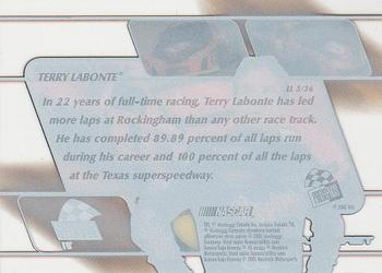 2001 Press Pass Stealth - Lap Leaders Clear #LL 3 Terry Labonte Back