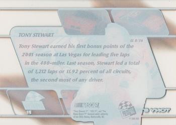 2001 Press Pass Stealth - Lap Leaders Clear #LL 8 Tony Stewart Back