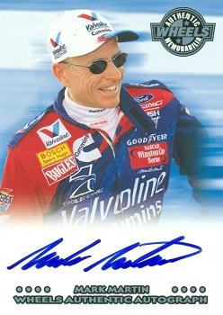 2001 Wheels High Gear - Autographs #NNO Mark Martin Front