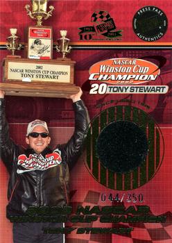 2002 Press Pass - Cup Chase Prizes #1 Tony Stewart Tire Front