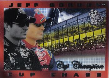 2002 Press Pass - Cup Chase Prizes #CC 18 Jeff Gordon WC Champ Front