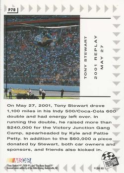 2002 Press Pass - Platinum #P70 Tony Stewart Back
