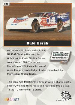 2002 Press Pass - Platinum #P91 Kyle Berck Back