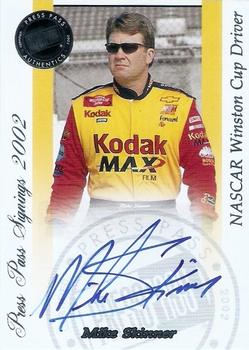 2002 Press Pass - Signings #NNO Mike Skinner Front