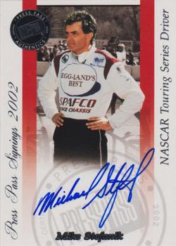 2002 Press Pass - Signings #NNO Mike Stefanik Front