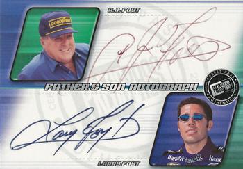 2002 Press Pass Eclipse - Father and Son Autographs #NNO A.J. Foyt / Larry Foyt Front