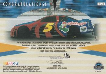 2002 Press Pass Eclipse - Under Cover Gold Cars #CC 4 Terry Labonte Back
