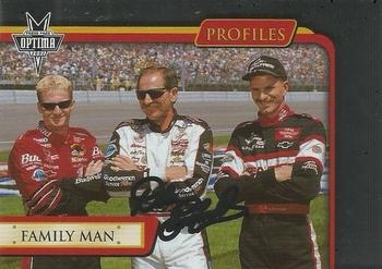 2002 Press Pass Optima - Dale Earnhardt Profiles #DE 88 Dale Earnhardt / Dale Earnhardt Jr. / Kerry Earnhardt Front