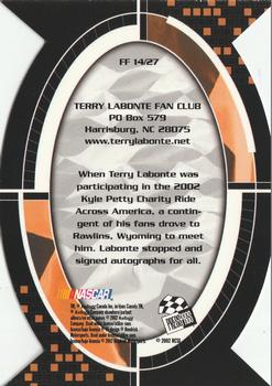 2002 Press Pass Optima - Fan Favorite #FF 14 Terry Labonte Back