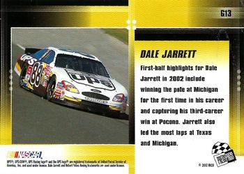 2002 Press Pass Optima - Gold #G13 Dale Jarrett Back