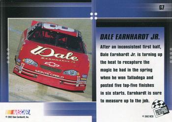 2002 Press Pass Optima - Gold #G7 Dale Earnhardt Jr. Back
