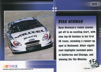 2002 Press Pass Optima - Gold #G21 Ryan Newman Back