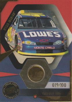 2002 Press Pass Optima - Race Used Lugnuts Cars #LNC 9 Jimmie Johnson's Car Front