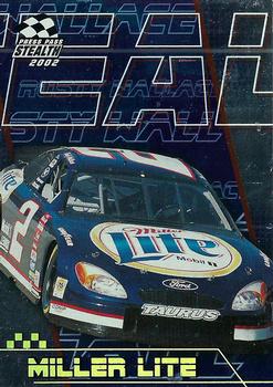 2002 Press Pass Stealth - Gold #P2 Rusty Wallace's Car Front