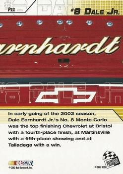 2002 Press Pass Stealth - Gold #P11 Dale Earnhardt Jr.'s Car Back