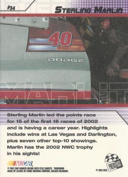 2002 Press Pass Stealth - Gold #P34 Sterling Marlin Back